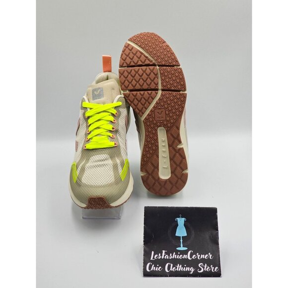 VEJA Women's Natural Babe Jaune Fluo Condor 2 Alveomesh  Running Shoes Sz 10 251 - Picture 4 of 16